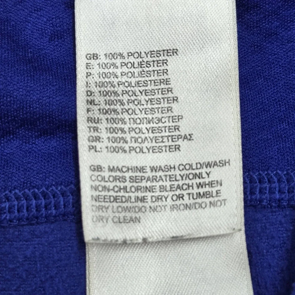 The North Face Men Sweatshirt M Blue Fleece Quarter Zip Activewear Zipper